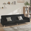 2-personers sovesofa stof sort