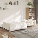 2-personers sovesofa stof cremefarvet