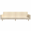 2-personers sovesofa stof cremefarvet
