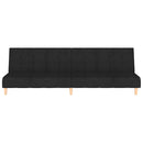 2-personers sovesofa stof sort
