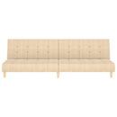 2-personers sovesofa stof cremefarvet