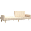 2-personers sovesofa stof cremefarvet