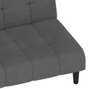 2-personers sovesofa fløjl mørkegrå