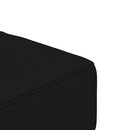 2-personers sovesofa med 2 puder fløjl sort