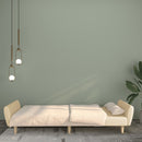 2-personers sovesofa stof cremefarvet