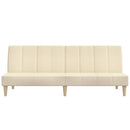 2-personers sovesofa stof cremefarvet