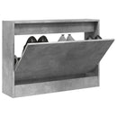 skoreol 80x21x57 cm konstrueret træ betongrå