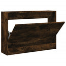 skoskab 80x21x57 cm konstrueret træ røget egetræsfarve