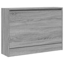 skoskab 80x21x57 cm konstrueret træ grå sonoma-eg