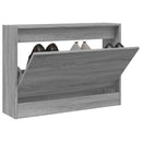 skoskab 80x21x57 cm konstrueret træ grå sonoma-eg