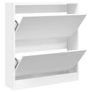 skoreol 80x21x87,5 cm konstrueret træ hvid