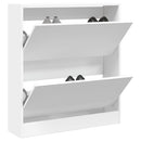 skoreol 80x21x87,5 cm konstrueret træ hvid