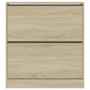 skoreol 80x21x87,5 cm konstrueret træ sonoma-eg