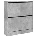 skoreol 80x21x87,5 cm konstrueret træ betongrå