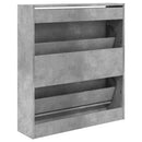 skoreol 80x21x87,5 cm konstrueret træ betongrå