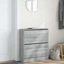 skoreol 80x21x87,5 cm konstrueret træ grå sonoma-eg