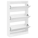 skoreol 80x21x125,5 cm konstrueret træ hvid