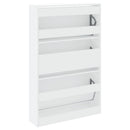 skoreol 80x21x125,5 cm konstrueret træ hvid
