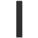 skoreol 80x21x125,5 cm konstrueret træ sort
