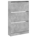 skoreol 80x21x125,5 cm konstrueret træ betongrå