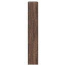 skoskab 80x21x125,5 cm konstrueret træ røget egetræsfarve