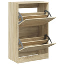 skoreol 60x34x96,5 cm konstrueret træ sonoma-eg
