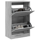 skoreol 60x34x96,5 cm konstrueret træ grå sonoma-eg