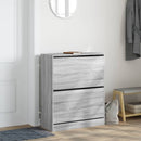 skoreol 80x34x96,5 cm konstrueret træ grå sonoma-eg