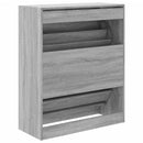 skoreol 80x34x96,5 cm konstrueret træ grå sonoma-eg
