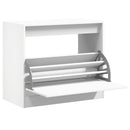 skoskab 80x42x69 cm konstrueret træ hvid