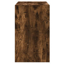 skoskab 80x42x69 cm konstrueret træ røget egetræsfarve
