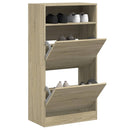 skoreol 60x34x116 cm konstrueret træ sonoma-eg