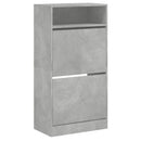 skoreol 60x34x116 cm konstrueret træ betongrå