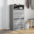 skoreol 60x34x116 cm konstrueret træ grå sonoma-eg