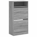 skoreol 60x34x116 cm konstrueret træ grå sonoma-eg
