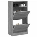 skoreol 60x34x116 cm konstrueret træ grå sonoma-eg