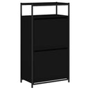 skoreol 60x34x112 cm konstrueret træ sort