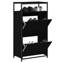 skoreol 60x34x112 cm konstrueret træ sort