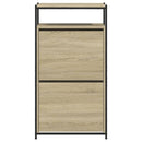 skoreol 60x34x112 cm konstrueret træ sonoma-eg