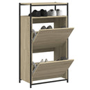 skoreol 60x34x112 cm konstrueret træ sonoma-eg