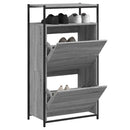 skoreol 60x34x112 cm konstrueret træ grå sonoma-eg