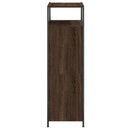 skoreol 60x34x112 cm konstrueret træ brun egetræsfarve