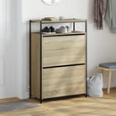 skoreol 75x34x112 cm konstrueret træ sonoma-eg