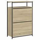 skoreol 75x34x112 cm konstrueret træ sonoma-eg