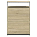 skoreol 75x34x112 cm konstrueret træ sonoma-eg