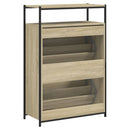 skoreol 75x34x112 cm konstrueret træ sonoma-eg