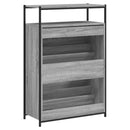 skoreol 75x34x112 cm konstrueret træ grå sonoma-eg
