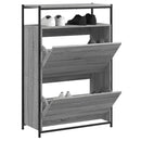 skoreol 75x34x112 cm konstrueret træ grå sonoma-eg
