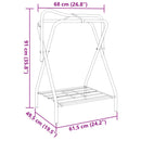 sadelholder foldbar jern sort