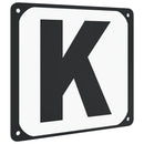 dressurbogstaver 12 stk. stål
